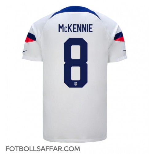 Förenta staterna Weston McKennie #8 Hemmatröja VM 2022 Kortärmad